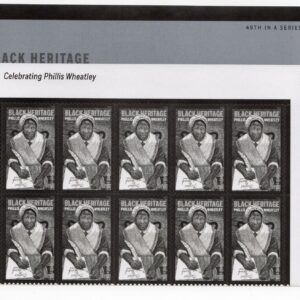 Scott #6053 Phillis Wheatley Title Plate Block of 10 Forever Stamps - MNH