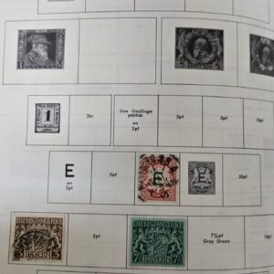 Stamp Bavaria-Bayern 1908-11 #77-80; Official O1,O3,O6,O11,O14,O15 used; O7 MH
