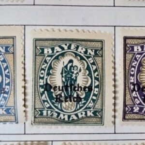 Stamp Bavaria-Bayern 1920 #266-269, 270A MH