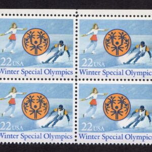 Scott #2142 Winter Special Olympics Block of 4 Stamps - MNH