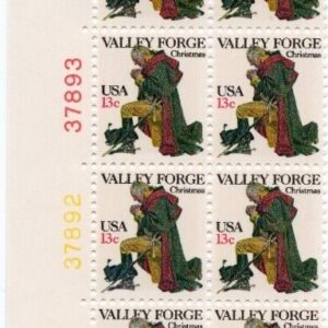 Scott #1729 Valley Forge Prayer Plate Block of 20 Stamps - MNH