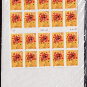 Scott #3898a Love Flower Bouquet Booklet of 20 Stamps - Sealed White