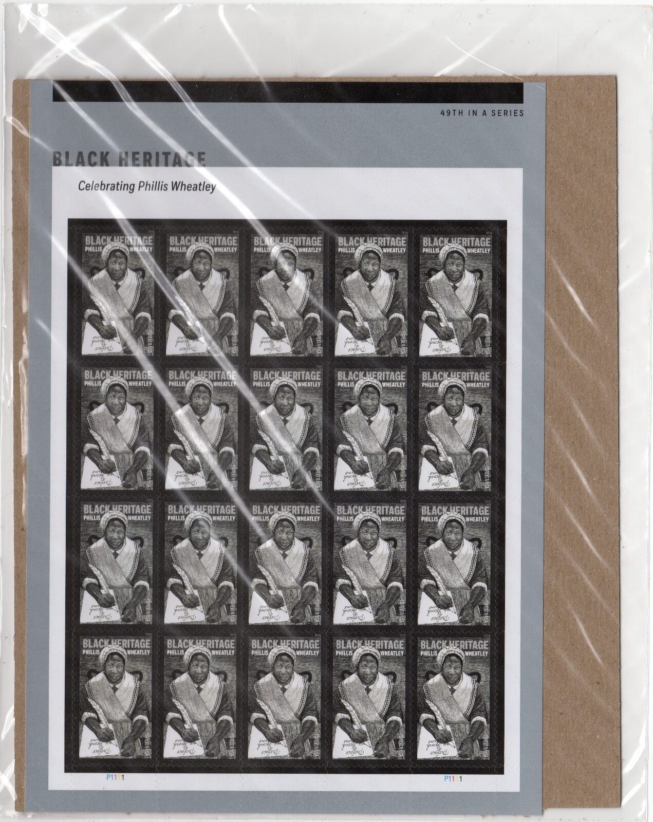 Scott #6053 Phillis Wheatley Sheet of 20 Forever Stamps - Sealed 2026