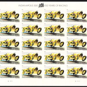 Scott #4530 Indianapolis 500 (Indy, Wasp) Full Sheet of 20 Forever Stamps - MNH