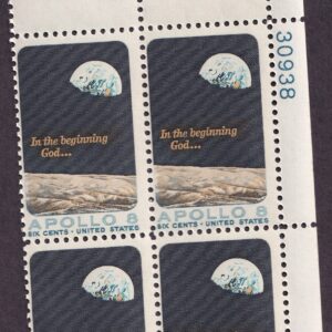 Scott #1371 Apollo 8 Plate Block of 4 Stamps - MNH UR