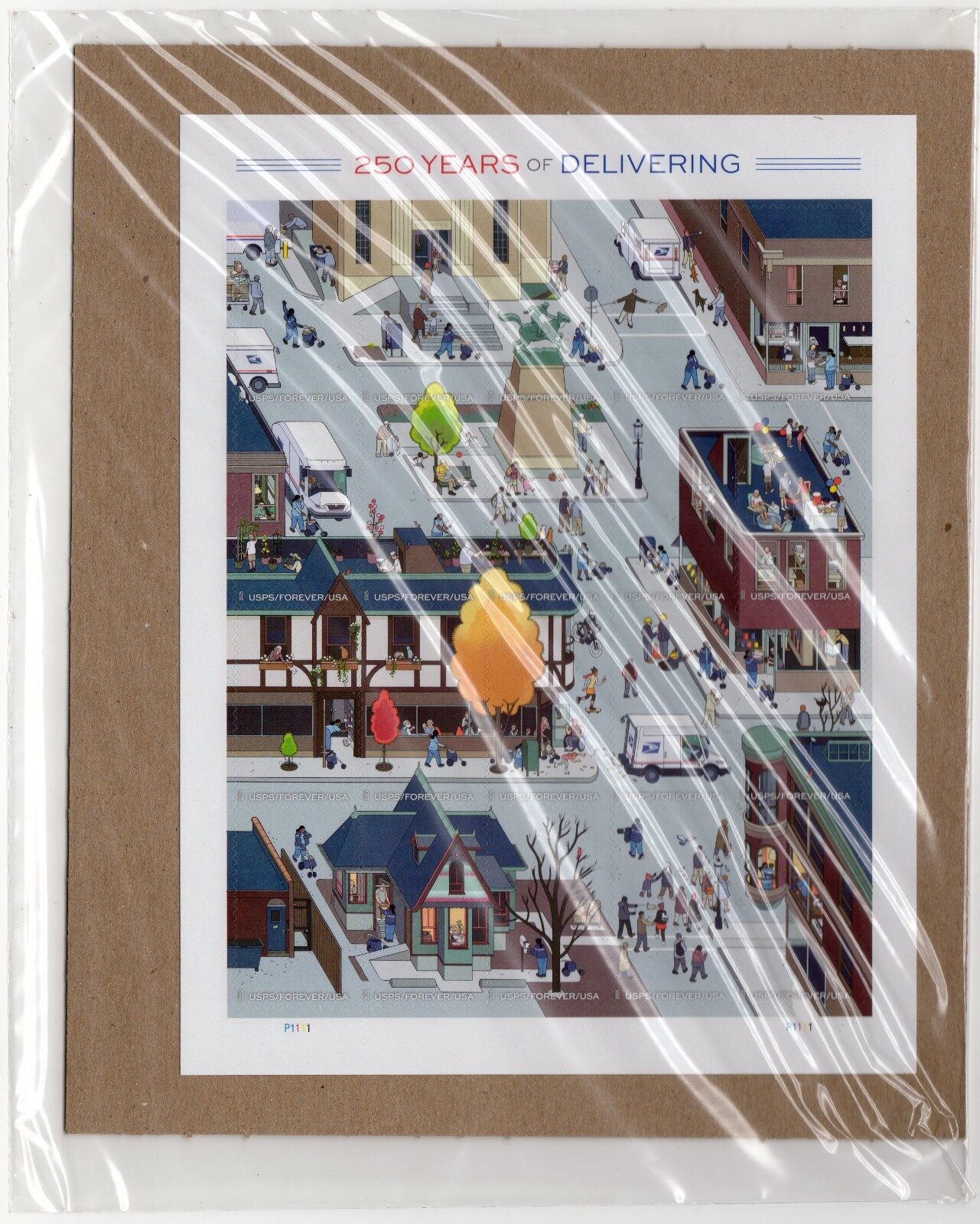 Scott #6024 USPS 250 Years Delivering Sheet of 20 Forever Stamps - Sealed