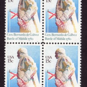 Scott #1826 Gen Bernardo de Galvez Block of 4 Stamps - MNH