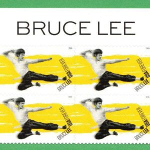 Scott #6055 Bruce Lee Title Block of 8 Forever Stamps - MNH 2026