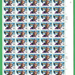 Scott #c128b Harriet Quimby Sheet of 50 Stamps- MNH P#S2222 UR