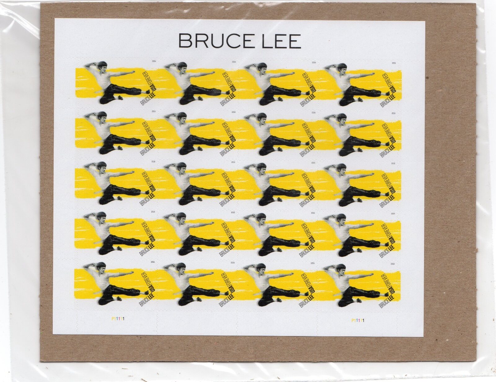 Scott #6055 Bruce Lee Sheet of 20 Forever Stamps - Sealed 2026