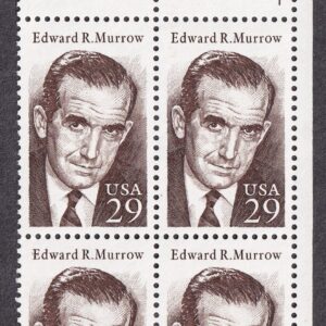 Scott #2812 Edward Murrow Plate Block of 4 Stamps - MNH P#1 UR