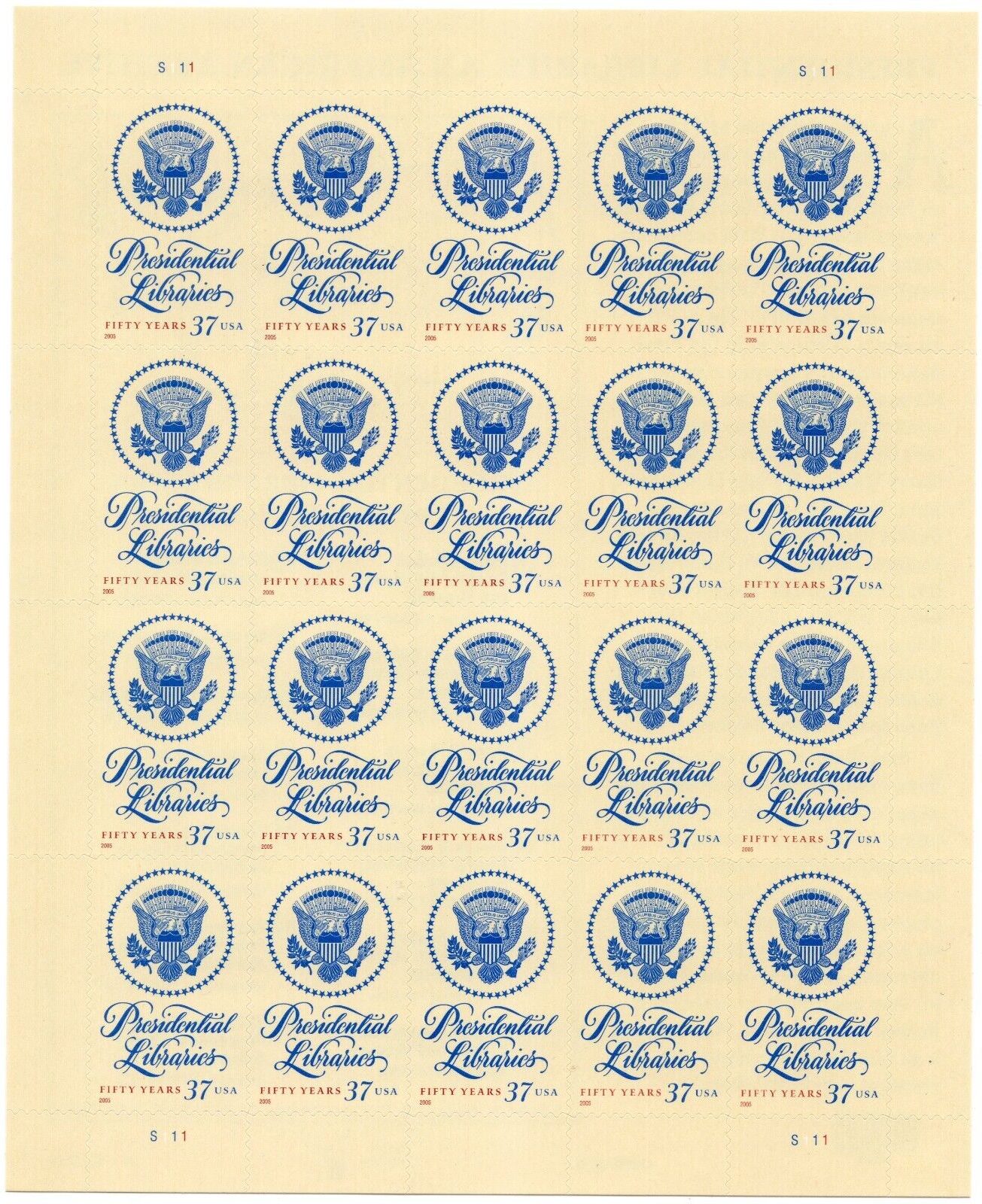 Scott #3930 Presidential Libraries Sheet of 20 Stamps - MNH