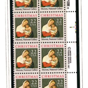 Scott #2367 Madonna Zip Block of 8 Stamps - MNH