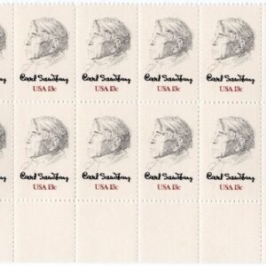 Scott #1731 Carl Sandburg Plate Block Of 20 Stamps - MNH LL