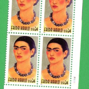 Scott #3509 Frida Kahlo Plate # Block of 4 Stamps - MNH LR
