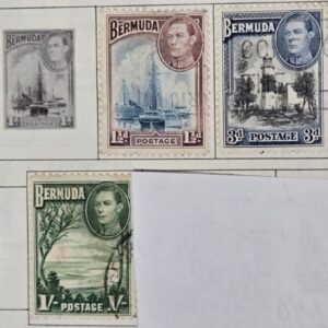 Stamp Bermuda 1935-49 #118-120, 121a, 122, 123a, 135-137 used
