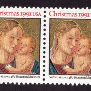 Scott #2578 Madonna & Child (Antoniazzo) Pair of Stamps - MNH
