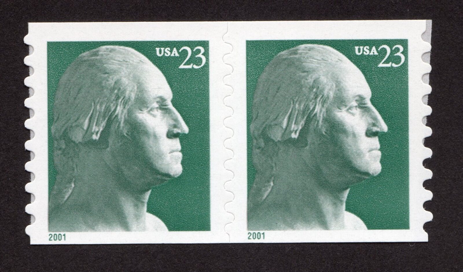 Scott #3475A George Washington Pair of Coil Stamps - MNH