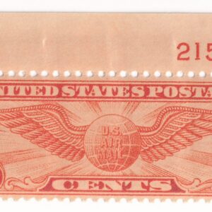 Scott #c19 Winged Globe Plate # Single Stamp - MNH P#21599