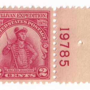 Scott #657 Sullivan Expedition Plate # Single Stamp - MNH P#19785 XF Right