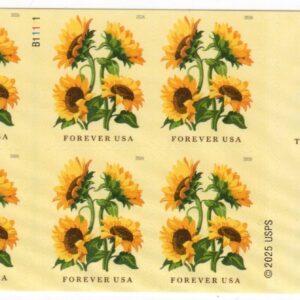 Scott #6067 Sunflower Booklet Pane of 8 Forever Stamps - MNH