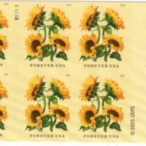 Scott #6067 Sunflower Booklet Pane of 8 Forever Stamps - MNH