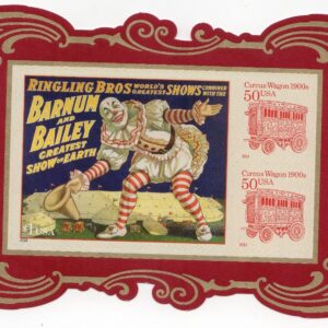 Scott #4905v Vintage Circus Posters Sheet of 3 Stamps - MNH w/Die Cuts