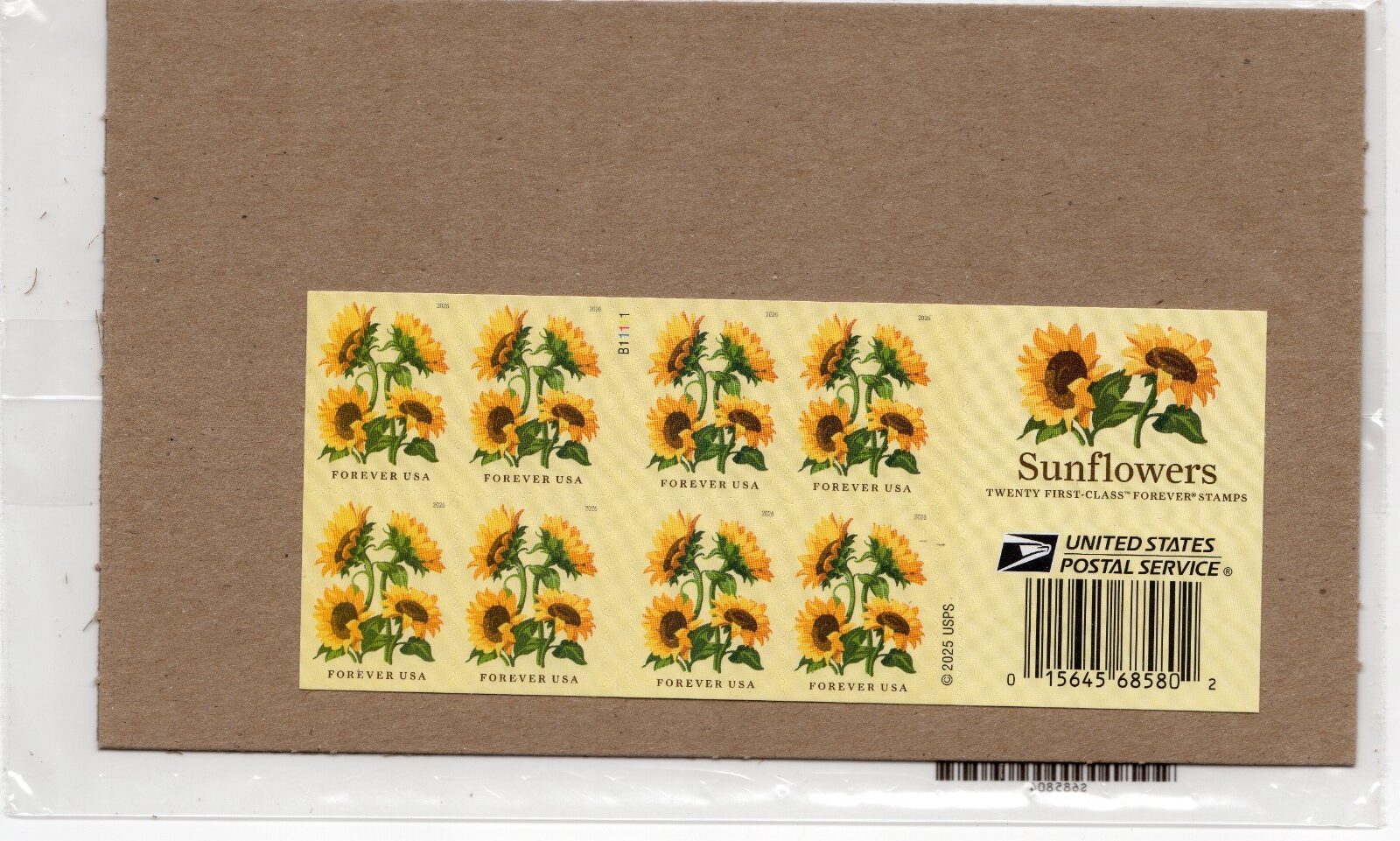 Scott #6067 Sunflower Booklet of 20 Forever Stamps - Sealed