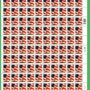 Scott #3620 Flag Sheet of 100 Stamps - MNH XF w/Plate Position UL