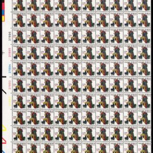 Scott #1729 15¢ Valley Forge Prayer Sheet of 100 Stamps - MNH Left
