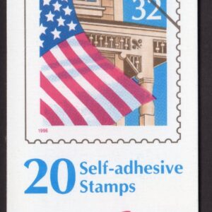 Scott #BK228 (2921a) Flag Over Porch Booklet of 20 Stamps - MNH P#88788 NMDP