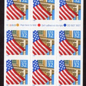 Scott #2920a Flag over Porch Booklet of 20 Stamps - MNH P#V56665
