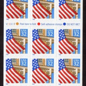 Scott #2920a Flag over Porch Booklet of 20 Stamps - MNH P#V23322