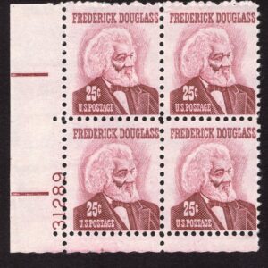 Scott #1290 Frederick Douglas Plate Block of 4 Stamps - MNH P#31289 LL
