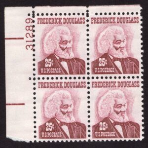 Scott #1290 Frederick Douglas Plate Block of 4 Stamps - MNH P#31289 UL #1