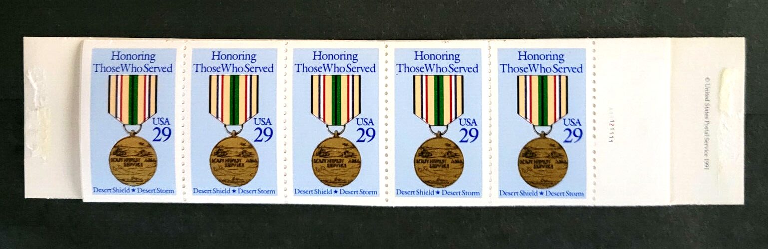 Scott #BK190 (2551) Desert Shield Desert Storm Booklet of 20 Stamps - MNH