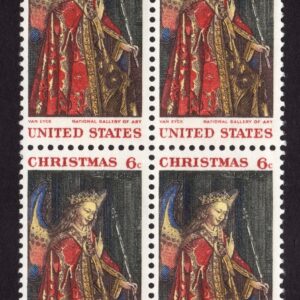 Scott #1363 Angel Gabriel (van Eyck) Block of 4 Stamps - MNH
