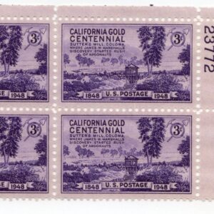 Scott #954 California Gold Plate Block of 4 Stamps - MNH P#23772 UR