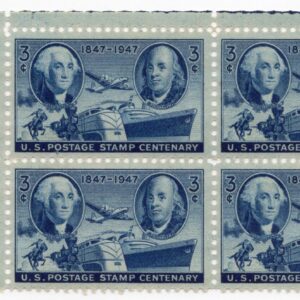 Scott #947 Washington & Franklin Mail Plate Block 4 Stamps - MNH P#23596 UL