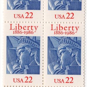 Scott #2224 Statue of Liberty Plate Block of 4 Stamps - MNH