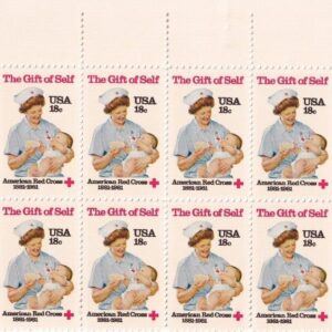 Scott #1910 Gift Of Self (Red Cross) Plate Block of 20 Stamps - MNH
