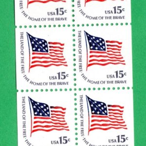 Scott #1598a Fort McHenry Flag Booklet Pane of 8 Stamps - MNH #1