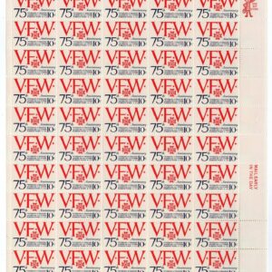 Scott #1525 VFW Sheet of 50 Stamps - MNH P#34868 LR