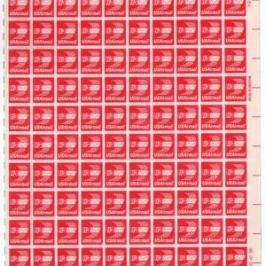 Scott #c79 Winged Envelope Airmail Sheet of 100 Stamps - MNH P#34584 UR XF