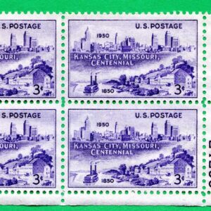 Scott #994 Kansas City Missouri Plate Block of 4 Stamps - MNH