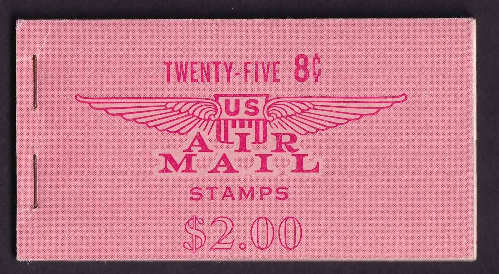 Scott #BKC10 (c64b) Jet Over Capitol Booklet of 25 Stamps - MNH Slogan #1 (C)