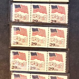 Scott #2523 Flag Mount Rushmore Plate # Coil (PNC3) of 3 Stamps - MNH