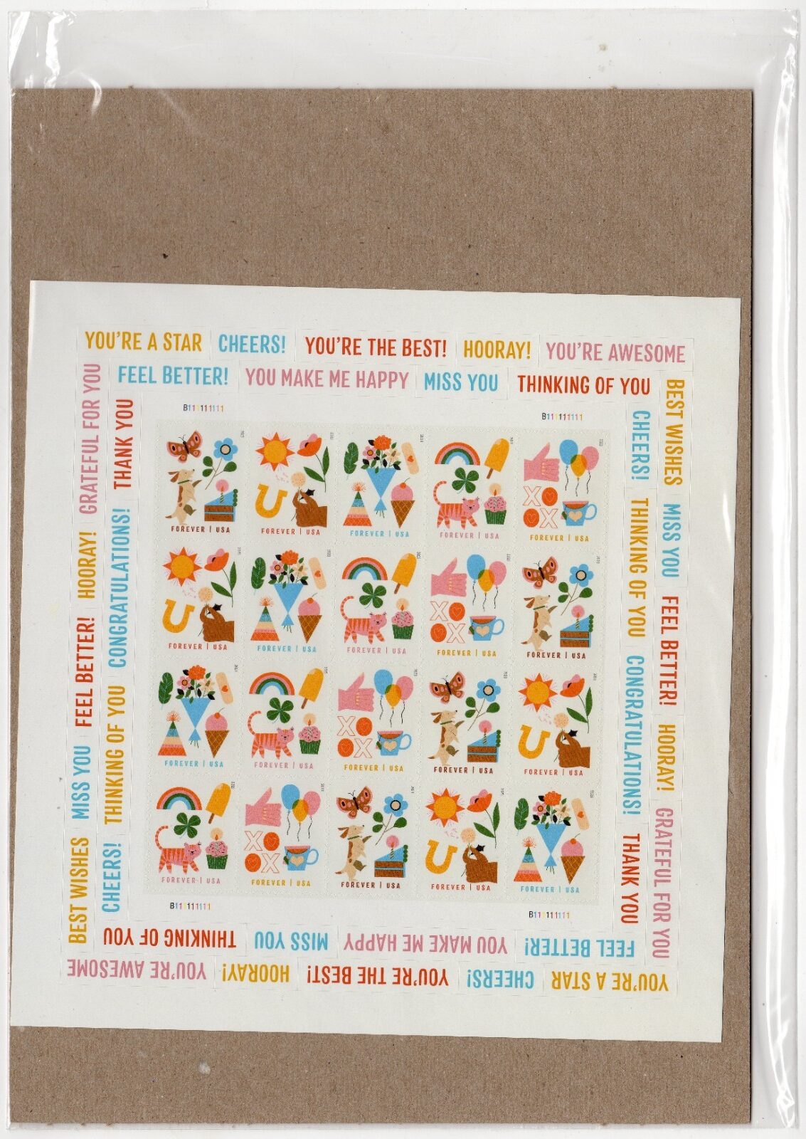 Scott #5807 Thinking of You Sheet of 20 Forever Stamps - Sealed