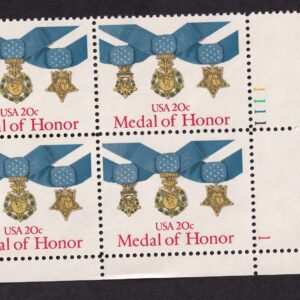 Scott #2045 Medal of Honor Plate Block of 4 Stamps - MNH