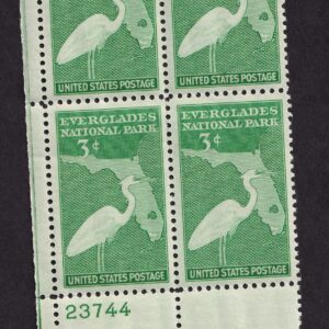 Scott #952 Everglades Florida Plate Block of 4 Stamps - MNH P#23744 LL #1